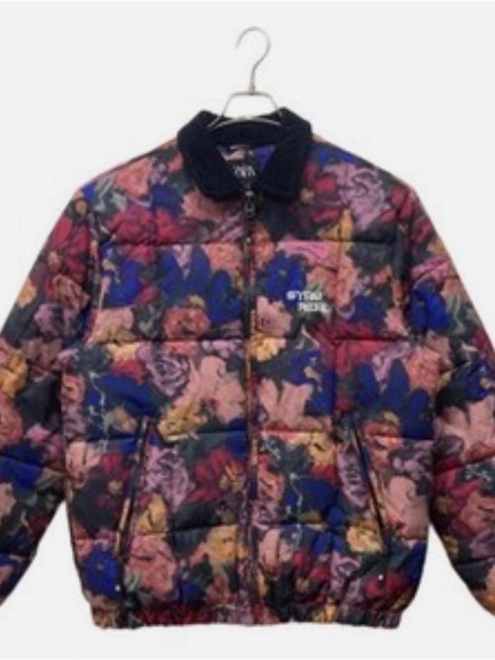 Zara Multicolor Floral-Print Puffer Jacket